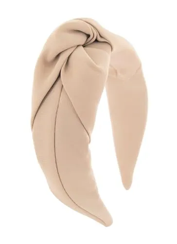 axy Eleganter Haarreif in modischem Design - Wunderschön Haarreifen Damen Stirnband Haarschmuck HRM3 (Beige)