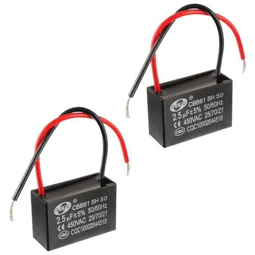 SIGANDG CBB61 2.5uF 450V AC 50/60 Hz Klimaanlage Lüfter Motor Laufkondensator (2er Pack)