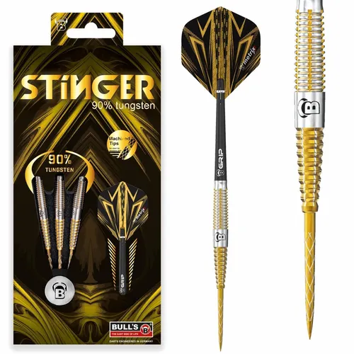 BULL'S Stinger Steel Dart 25 Gr. - Pro Dartpfeil für Steeldart - Pfeile für präzise Würfe, Gewicht von 25 g für optimale Kontrolle und Stabilität im Spiel.