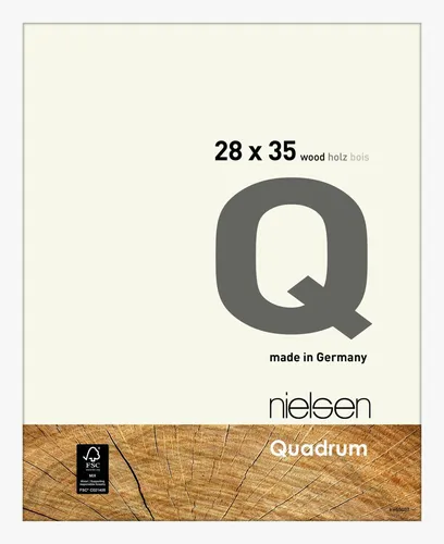Nielsen Holz-Wechselrahmen Quadrum 28x35 cm - Weiß - Moderner Bilderrahmen in 28x35 cm aus hochwertigem Holz, ideal für Ihre Lieblingsbilder. Der elegante, weiße Rahmen setzt Ihre Kunstwerke perfekt in Szene.