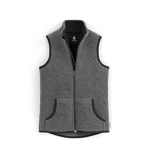 Ehrenkind ® Walkweste für Kinder aus Bio-Schurwolle | Gr. 86/92 | Kuschelige Kinderweste in Grau-Schiefer - Kuschelige Walkweste für Kinder aus hochwertiger Bio-Schurwolle. Leicht, atmungsaktiv und schmutzabweisend – ideal für aktive Abenteuer im Freien. Hergestellt in Europa mit Fokus auf Qualität und Nachhaltigkeit.