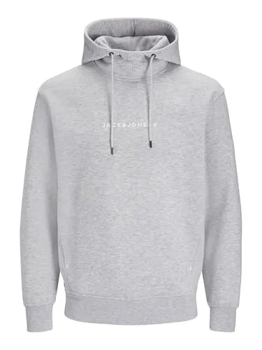 JACK & JONES Gedruckter Kapuzenpullover für Herren - Kapuzenpullover im Relaxed Fit aus 65% Polyester und 35% Baumwolle, ideal für lässige Outfits und hohen Tragekomfort.