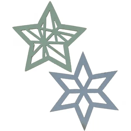 Deko-Sterne aus Holz Weihnachten für kreative Bastelideen