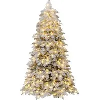 Costway Weihnachtsbaum mit 130 Funkelnden Kugeln Led-Lichtern 180 cm