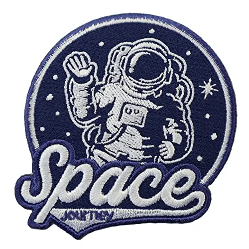 Freak Scene Aufnäher - Space Journey - Astronaut - blau-weiß - Patch