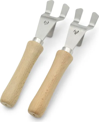 Grillrost.com BBQ Grillrost mit abnehmbaren Griffen - Made in Germany - Grillzubehör aus hochwertigem Edelstahl, 40 cm x 275 cm x 60 cm, ideal für einfaches Grillen und müheloses Handling.