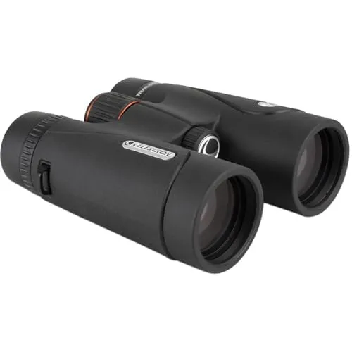 Celestron 71407 TrailSeeker ED 10 x 42 Roof Prism Binocular, Fully Multi-Coated Lens, BaK-4 Prism Glass - Black