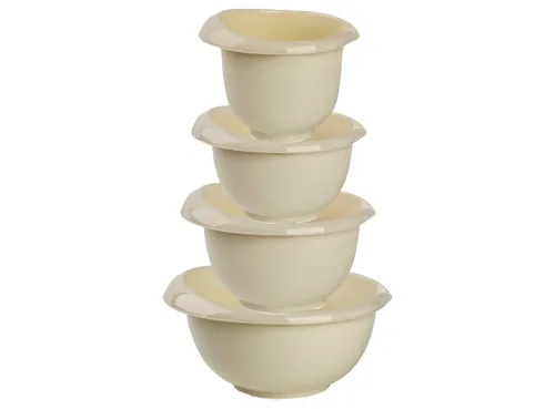 Engelland Rührschüssel Backschüssel-Set, Kunststoff, (Vorteils-Set, 4-tlg), spülmaschinengeeignet, mikrowellengeeignet, Ausgusslippe