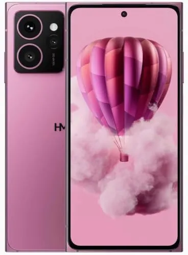 HMD Skyline 5G Smartphone, Dual-SIM mit eSIM, 128 GB Speicher, 8 GB RAM, 16,6 cm P-OLED Display, 108 MP Kamera, Snapdragon 7s Gen 2, Android 15, Neon-Pink