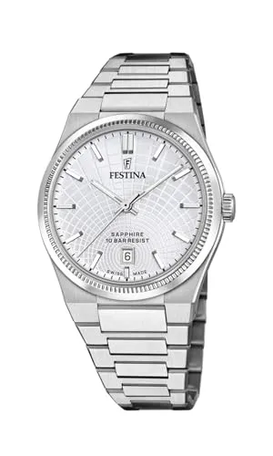 Festina F20051/1 Herrenuhr Edelstahl Silber-Grau