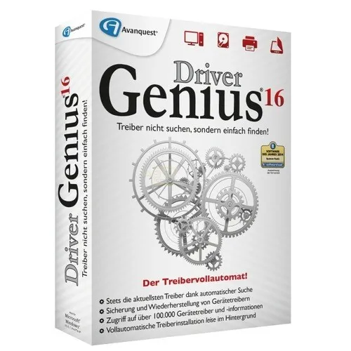 Driver Genius 16 Vollversion MiniBox (CD) 1 Jahr Windows Vista/7/8/10 (NEU/OVP)