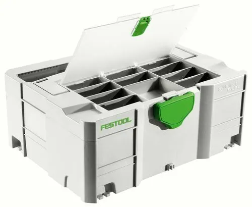 FESTOOL Systainer T-Loc SYS 2 TL-DF 497852 - Koppelbarer Werkzeugkoffer - Werkzeugkoffer der Classic+ Generation 3, stapelbar und aus robustem Kunststoff, ideal für die sichere Aufbewahrung und den Transport von Werkzeugen.