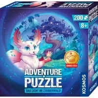 KOSMOS Adventure Puzzle - Das Licht im Zauberwald, 200 Teile mit interaktiver Geschichte und Toy Award 2024 für Kinder ab 8 Jahren