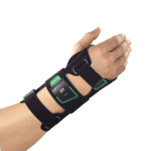 L&R Cellacare® Manu Control Classic Handgelenkorthese - Handgelenkorthese mit zwei seitlich integrierten Schienen und drei Stabilisierungsgurten, ideal zur Immobilisierung und Schmerzlinderung bei Handgelenkverletzungen.