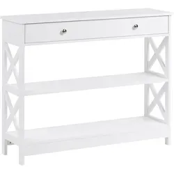 Beliani Konsolentisch Montgomery in weiß von Beliani