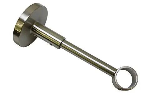 GARDINIA Wandträger geschlossen für Gardinenstange Ø 20 mm, Serie Chicago - Gardinenstangenhalter für individuelles Dekorieren, passend zu Metallstangen mit Ø 20 mm und ideal für 1-läufige Anordnungen. Perfekt für Ihr individuelles Gardinendesign.