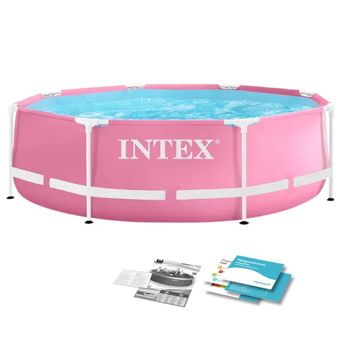 Intex 28290 Aufstellpool Pink Metal Frame 244x76cm von Intex