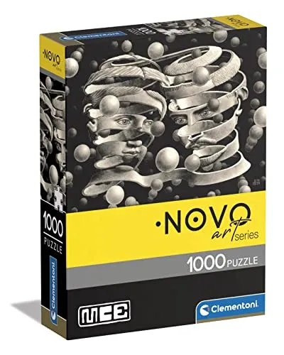 Clementoni - 39752 - Novo Art Series - M. C. Escher, Bond of Union, Puzzle 1000 Teile Für Erwachsene Und Kinder 10 Jahren, Geschicklichkeitsspiel Für Die Ganze Familie