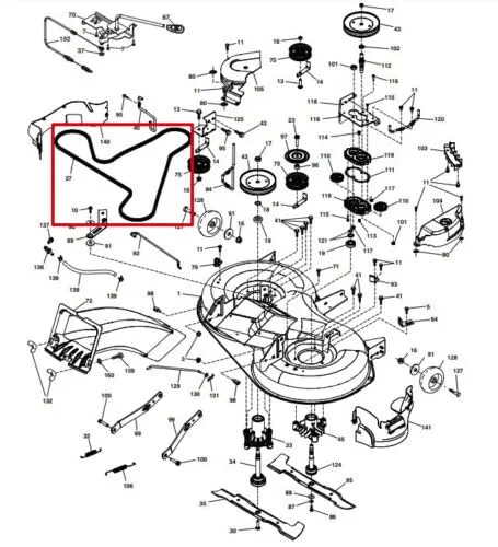 Federal 40 Keilriemen für Husqvarna Rasenmäher - Ersatzteil für Messerantrieb, passend für Husqvarna Modelle TC 238, TC 239T, TC 338 und CTH164 T, CTH174, CTH2138 R (bis 2017) – sorgt für optimale Leistung und Langlebigkeit.