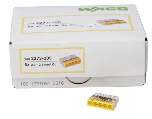 Kopp 33346423 Wago Compact-Verbindungsdosenklemme 5-Leiter-Klemme