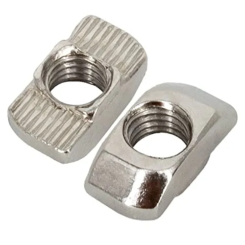 10x Hammermutter Nut 10 M8 Hammerkopfmutter T-Nut-Mutter mit Steg, Aluprofil Zubehör
