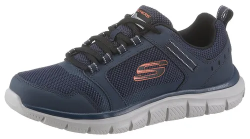 SKECHERS TRACK-KNOCKHILL Herren Sneaker - Sportlicher Freizeitschuh aus Leder und Textil mit gepolsterter Innensohle für optimalen Komfort. Ideal für aktive Männer, die Wert auf Stil und Bequemlichkeit legen.