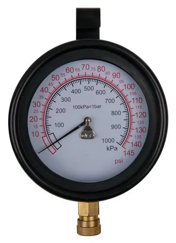 KS Tools Manometer Ø 100 mm, 0 - 10 bar - Prüfgerät mit 1/4