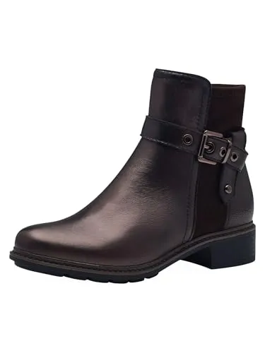 Tamaris Damen 1-25425-43 Mode-Stiefel, Mocca METALLIC, 38 EU - Wanderschuhe mit innovativer TOUCH-IT Technologie für optimale Anpassung und Blockabsatz für hohen Tragekomfort. Ideal für stilvolle Abenteuer!
