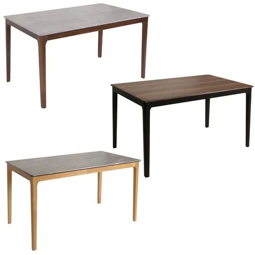 Esszimmertisch HWC-M55, Massiv-Holz Tisch in Marmor-Optik - Eleganter Esszimmertisch aus massivem Gummibaumholz mit kratzfester Marmor-/Stein-Optik. Ideal für stilvolle Essbereiche – hitzebeständig, wasserfest und langlebig.
