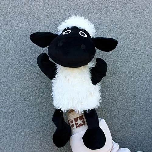 LOMTRATS Tier-Handpuppen für Kinder, Kleinkind, inklusive Wolf, Tiger, Löwe, Affe mit Beinen, perfekt für Geschichtenerzählen, Unterricht, Vorschule, Geburtstagsgeschenke, B-schafe