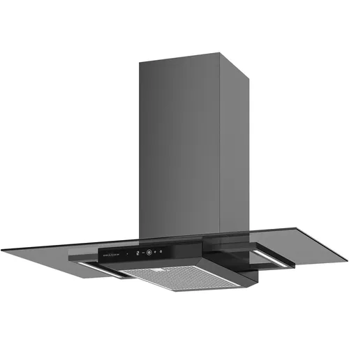 Oranier Kopffrei-Wandhaube Rada 90 S - Umluft Dunstabzugshaube 90 cm schwarz