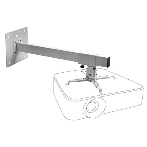 Celexon Beamer-Wand-Halterung MultiCel WM800 weiß - Halterungen für Projektoren mit neig- und schwenkbarem Design, variabler Wandabstand von 60cm bis 80cm und einer Tragkraft von bis zu 15kg – ideal für eine einfache und sichere Nutzung.