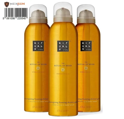Rituals Duschgel von Ritual of Mehr Vorteilspack: 3x200ml mit Süßorange und Zedernholz