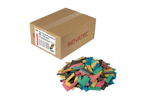 Inovatec Unterlegplatte INOVATEC Holz Verglasungsklötze 80 x 24, 600-St. - Unterlegscheiben für präzise Positionierung im Fenster- und Türenbau, aus hochwertigem Buchenholz gefertigt - ideal für Bau- und Heimwerkerprojekte.