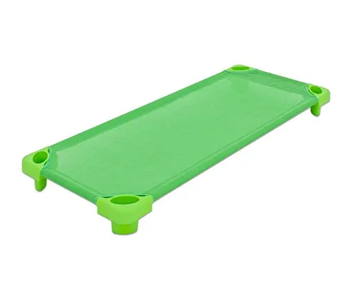 Betzold Kinder-Liege stapelbar 144 x 57 cm - Stapelbare Liege für Kindergarten und Krippe, ideal für den Mittagsschlaf. Leicht zu reinigen und platzsparend stapelbar, sorgt sie für einen gemütlichen Ruheplatz.