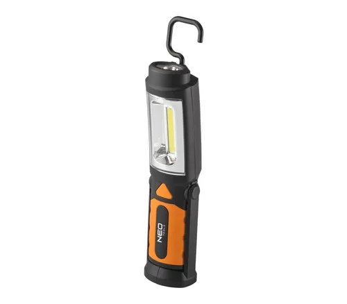 LAMPA WARSZTATOWA BATERYJNA 300 LM COB 2 W 1 + BATERIE 3XAA NEO 5907558452334