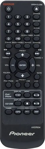 Originale Fernbedienung Pioneer X-HM10-K | X-HM10-K/SYXJC8 von Pioneer
