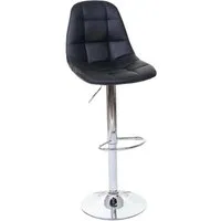 MCW Barhocker A67 2er-Set Schwarz Kunstleder