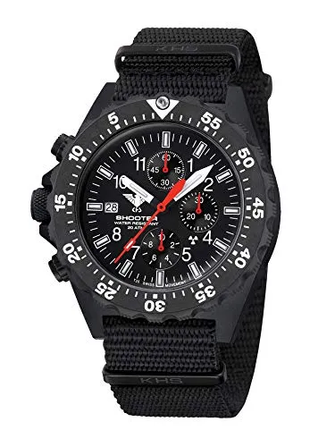 KHS Shooter MKII Chronograph Field SH2CF.NB mit Natoband schwarz