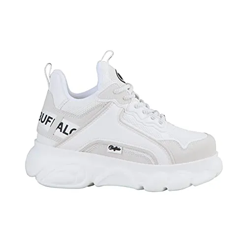 Buffalo Damen CLD CHAI Sneaker, Weiß, 41 EU - Damen-Sneaker mit Schnellschnürung für einfachen Einstieg und bequemes Tragegefühl, ideal für den Alltag.