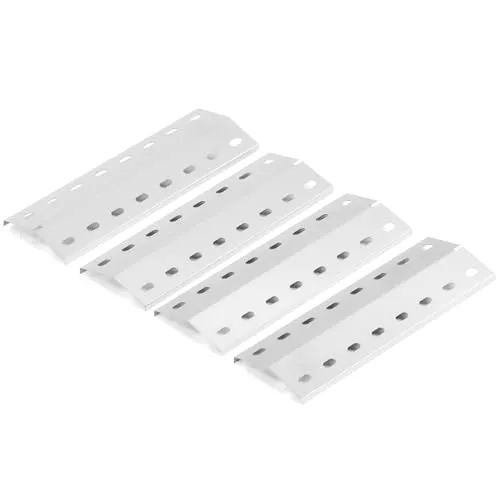 36,5 x 12cm Edelstahl Brennerabdeckung für Enders Chicago 3, Enders Boston Pro 3K, Gasgrill Flammenabdeckung für Enders Boston 6 Kr Turbo, Tepro 3561, Barbecook Brahma 4.0, 4 Stück Flammenverteiler