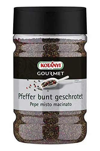 Kotanyi Bunte Pfeffermischung geschrotet, 660 g für Gastronomie - Hochwertige Pfeffermischung für Großverbraucher – ideal für die Gastronomie und Hotellerie. Perfekt gewürzt für vielfältige Gerichte.