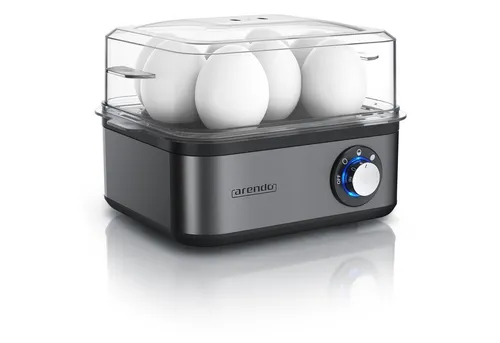 Arendo Eierkocher 8-fach aus Edelstahl in schwarz von Arendo