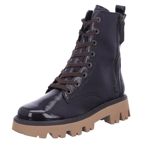 Paul Green Stiefelette Leder Schnürstiefelette 38 EU - braun, 4 cm Absatzhöhe, gemütlicher Blockabsatz für stilvolle Wanderungen