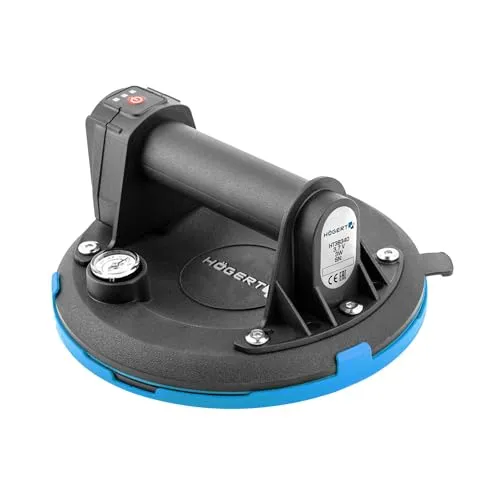 Högert Technik Akku Saugheber 200 mm mit Manometer in blau von Högert Technik