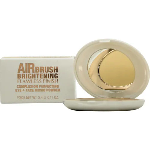 Charlotte Tilbury Airbrush Brightening Flawless Finish Puder Tan-Deep - Puder für Damen, 3,4 g, mit Hyaluronsäure für intensive Feuchtigkeit und einen samtigen Effekt. Ideal für ein makelloses Finish und Kontrolle über Ölglanz.
