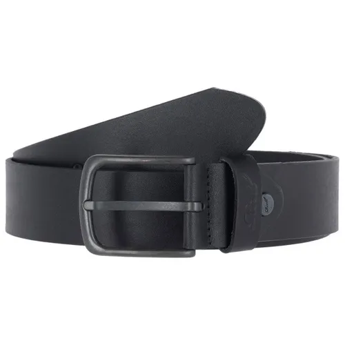 Reell All Black Buckle Belt, Black S/M - Stilvoller Herren-Gürtel - Herren-Gürtel aus hochwertigem Leder, zeitloses Design und perfekte Passform für jeden Anlass.