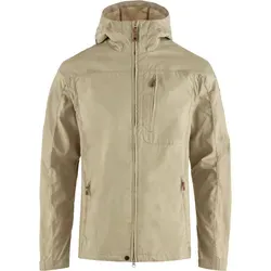Fjällräven Sten Jacket Men Fossil (XL) - Funktionsjacke aus strapazierfähigem G-1000, ideal für Alltag und Outdoor. Mit fester Kapuze, mehreren Taschen und wind- und wetterfest durch Wachsbehandlung.