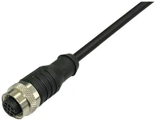 BKL Electronic 2702004 Sensor-Aktor-Anschlussleitung M12 Kupplung 5m - Steckdosen mit 5m Länge, ideal für flexible Anwendungen in der Automatisierungstechnik.