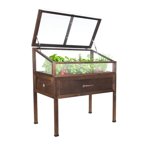 Greenspot Hochbeet Balkon mit Haube von Greenspot